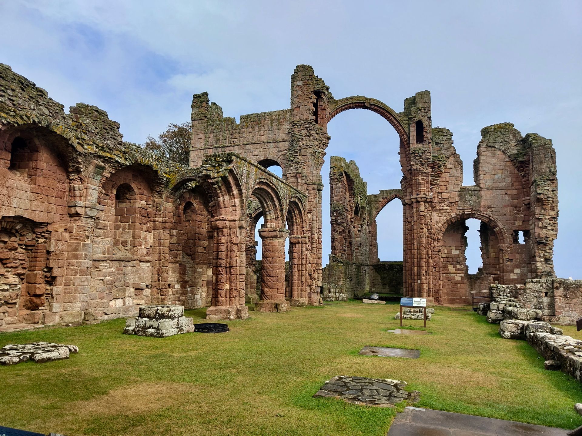 The main hall of the priory