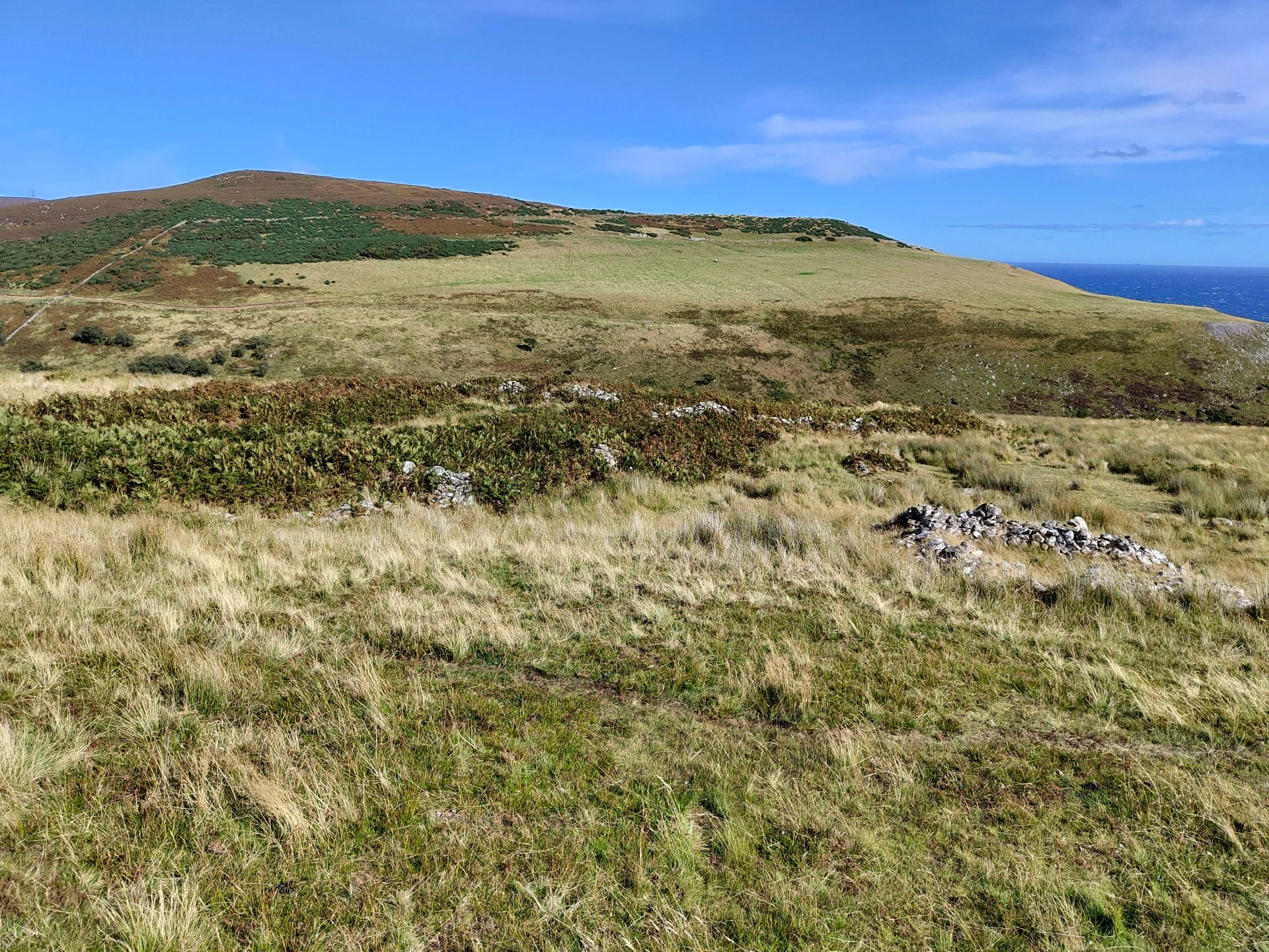 The remains of the village