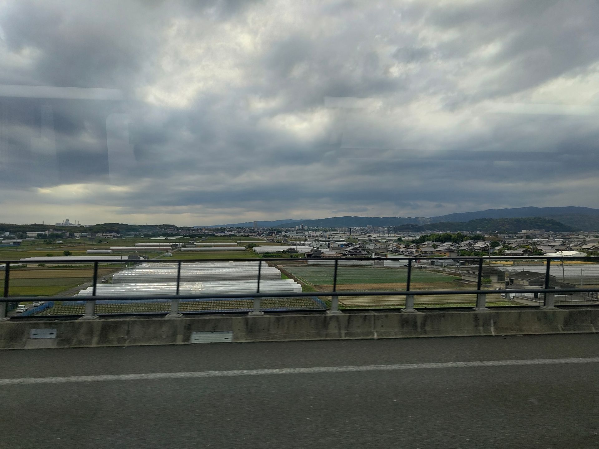 Blick an den Stadtrand von Osaka
