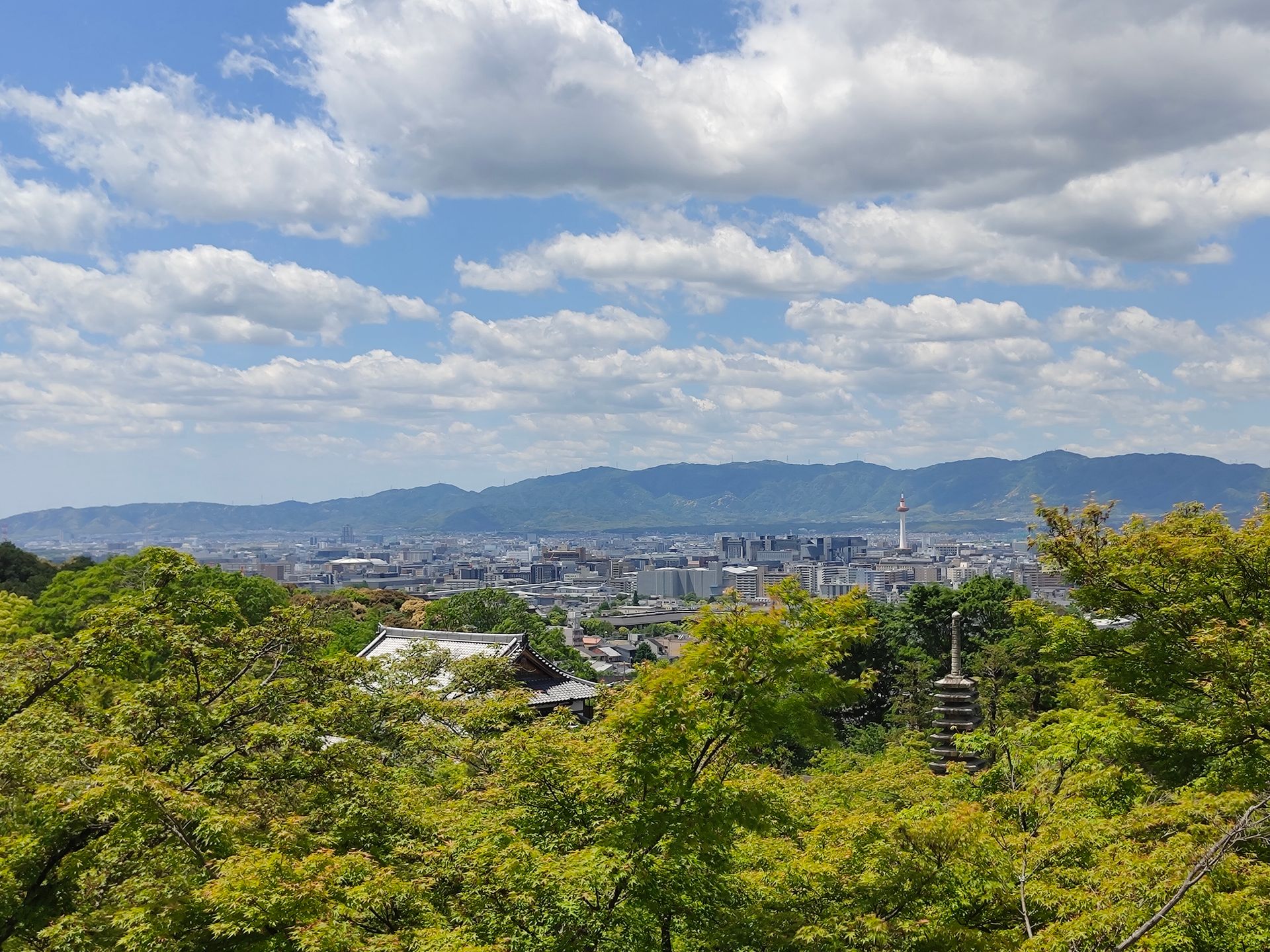 Blick auf Kyoto
