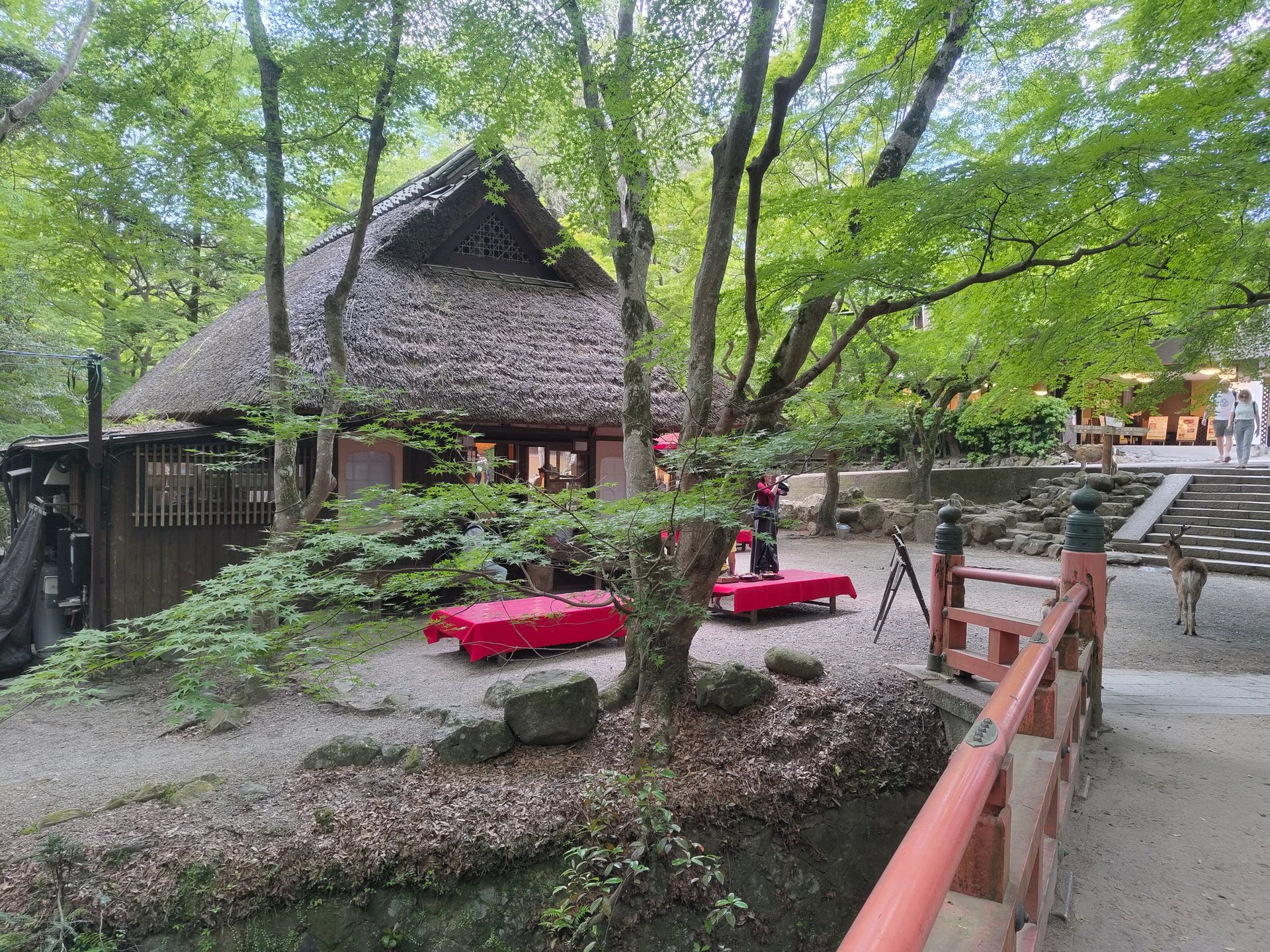 Kleines Restaurant im Wald