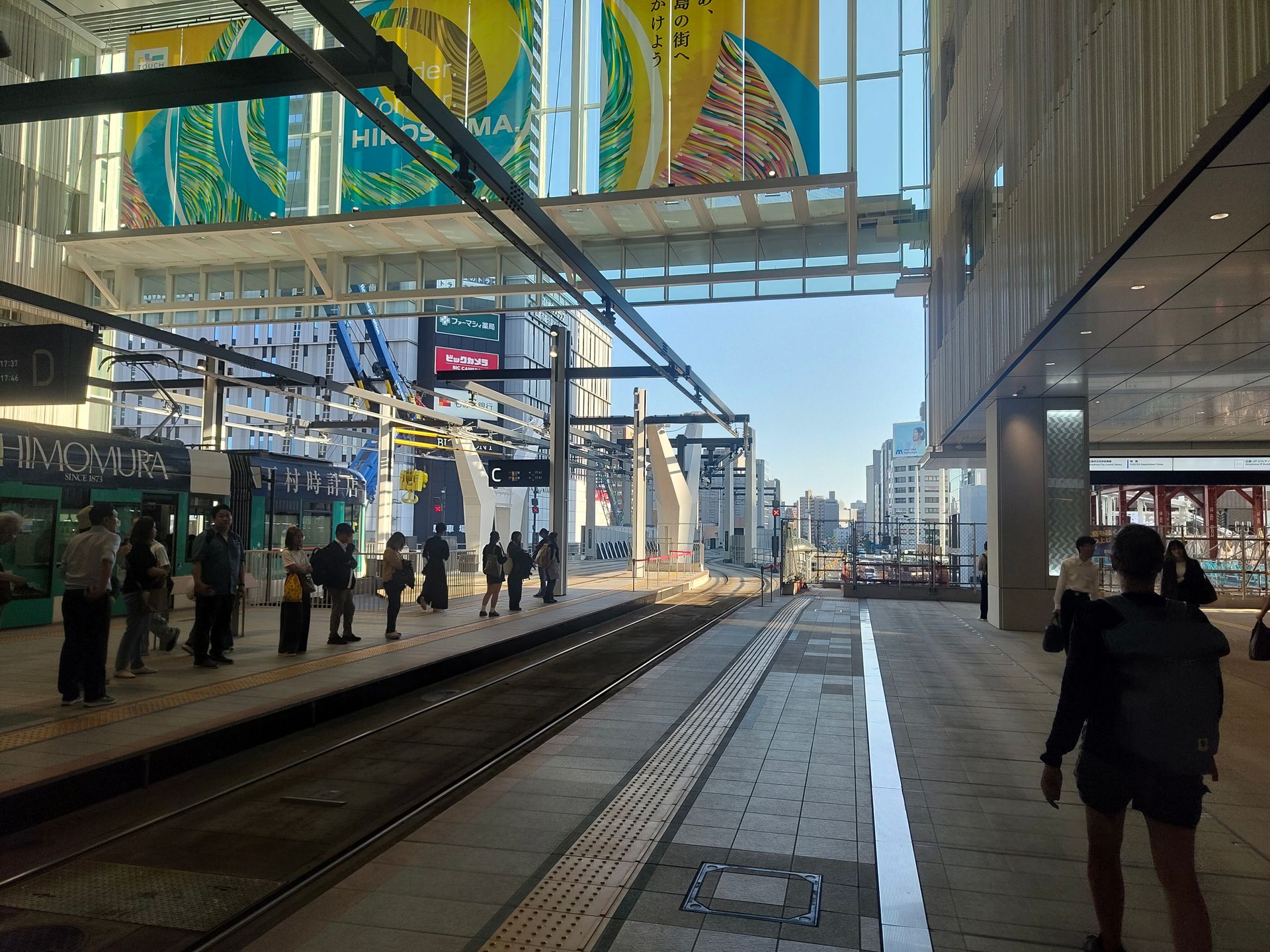 Tram-Haltestelle im Hauptbahnhof