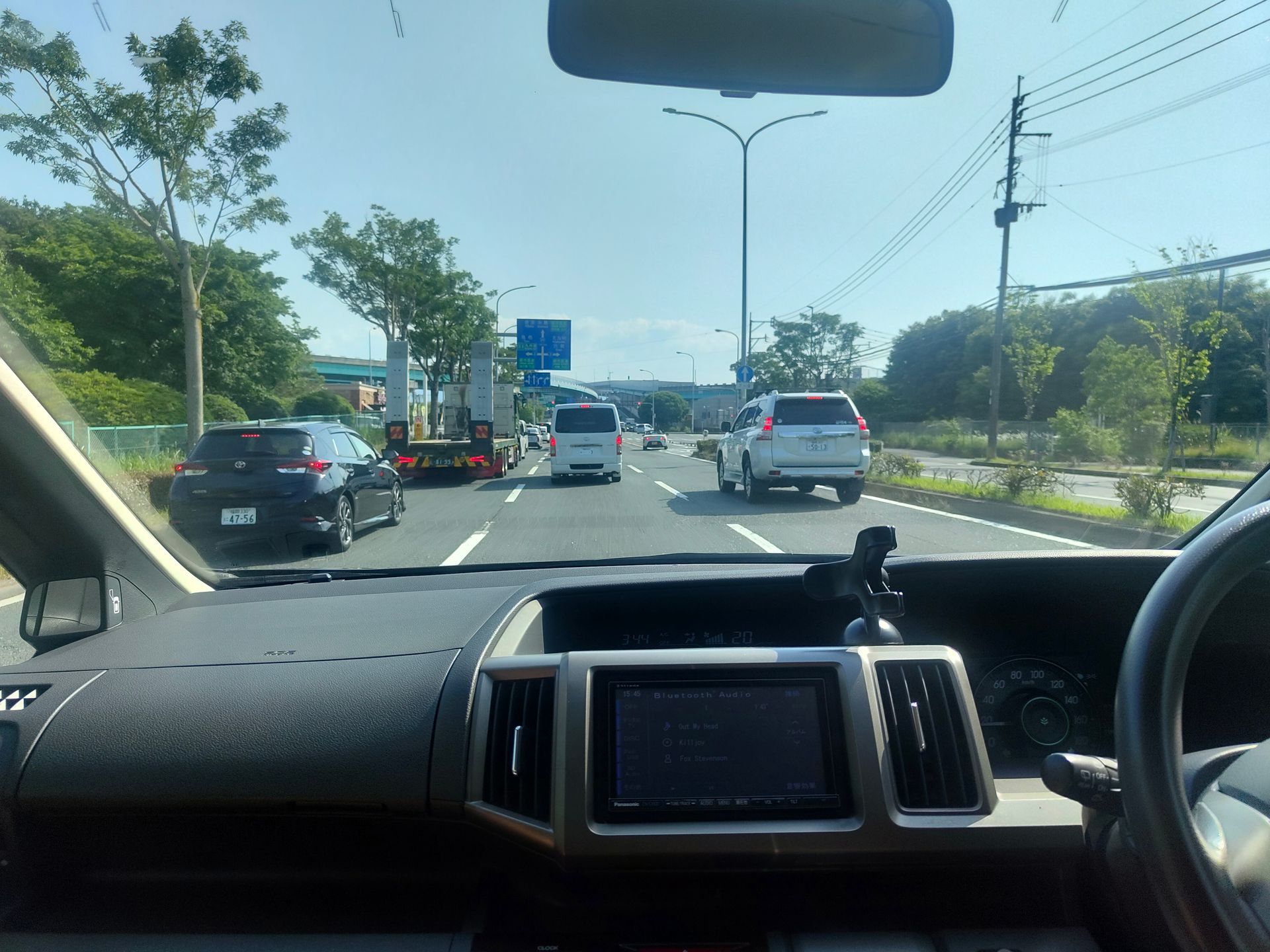 Im Mietwagen unterwegs